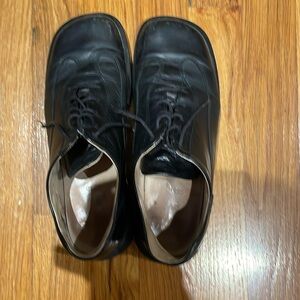 Women shoes for fall not new black leather made in Germany